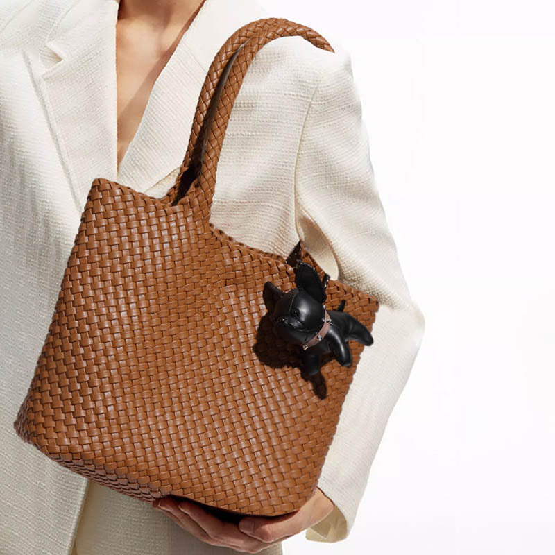 Vintage Woven Tote Bag - DippedShop Wholesale - #3411