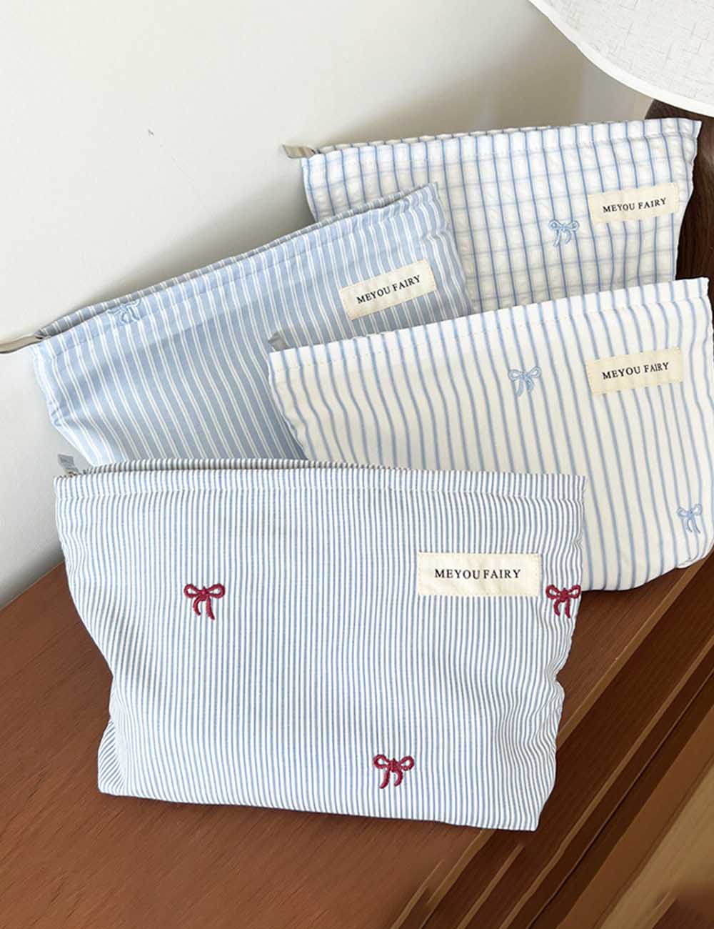 Striped Makeup Bag - DippedShop Wholesale - #9427