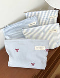 Striped Makeup Bag - DippedShop Wholesale - #9427