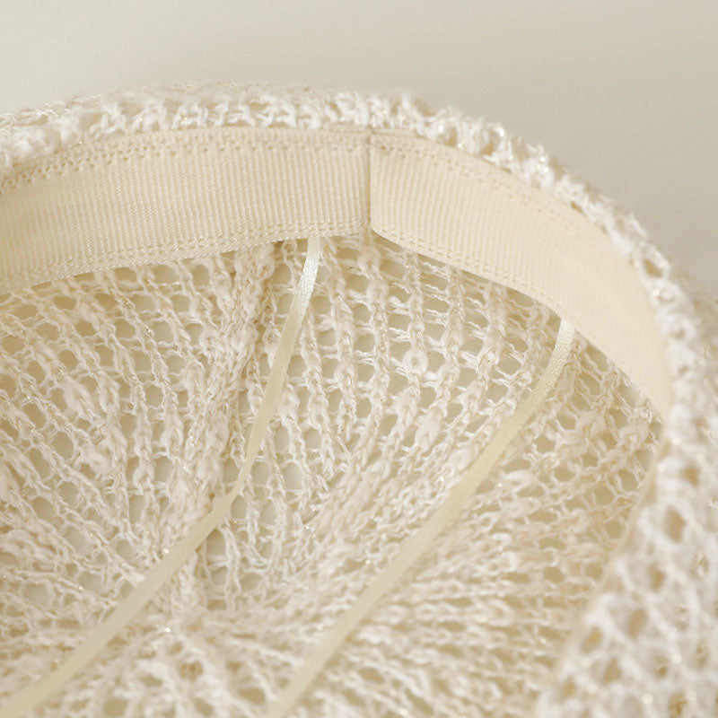 Elegant Solid Color Hollow Out Beret Hat DP25E975