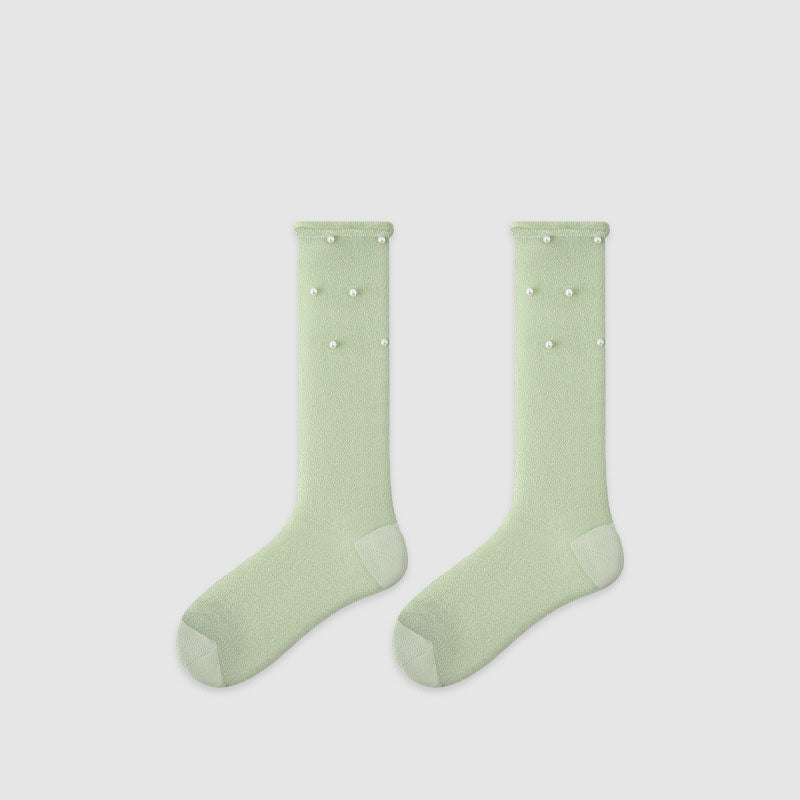 Minimalist Pearl Crew Socks - DippedShop Wholesale - #0499