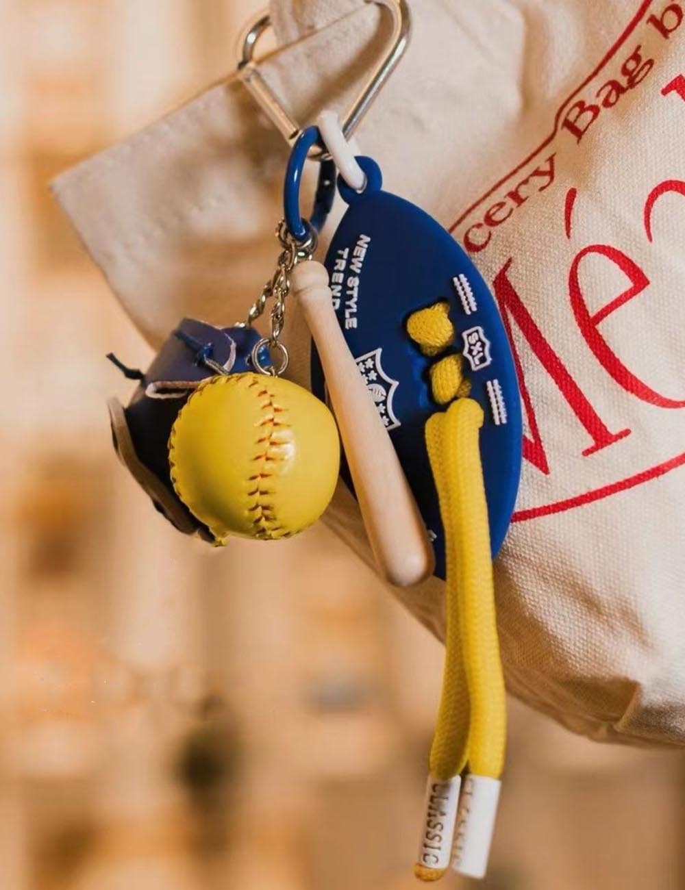 Cute Creative Baseball Braided Rope Bag Charm DP25E498