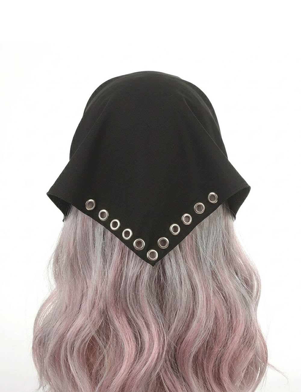 Studded Hollow Out Bandana Headscarf - DippedShop Wholesale - #5331