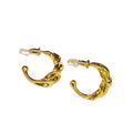 Chunky Gold C-Stud Earrings - DippedShop Wholesale - #5955