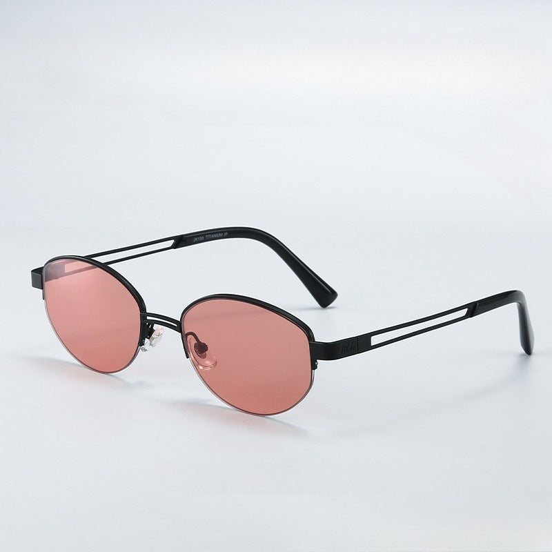 Vintage Metal Oval Sunglasses - DippedShop Wholesale - #0371