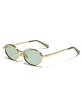 Retro Oval Metal Sunglasses - DippedShop Wholesale - #2323