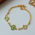 Vintage Gold Flower Bracelet - DippedShop Wholesale - #1155