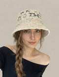 Elegant Mesh Wide Brim Beach Bucket Hat MK2BW6W6HAT77