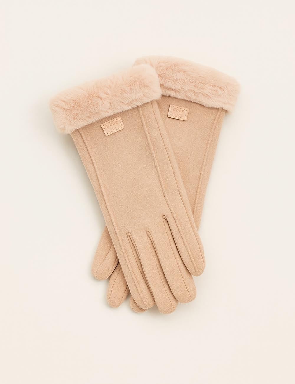 Winter Soft Windproof Thick Fleece Thermal Gloves FP25G713