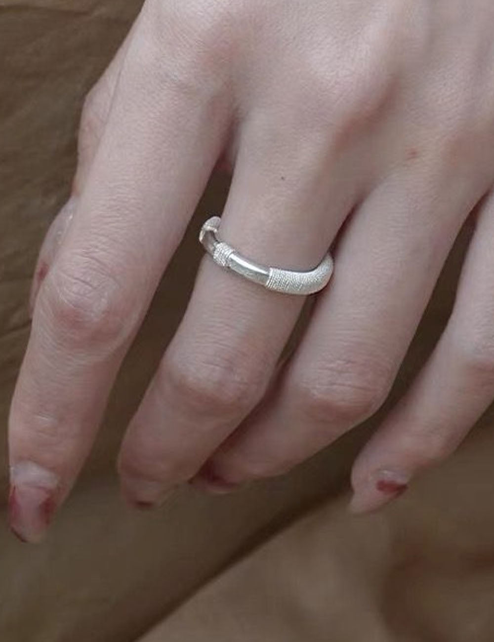 Minimalist Silver Filigree Ring - DippedShop Wholesale - #2467