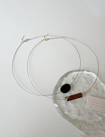 Minimalist Resin Pendant Chain Choker Necklace DP25F841