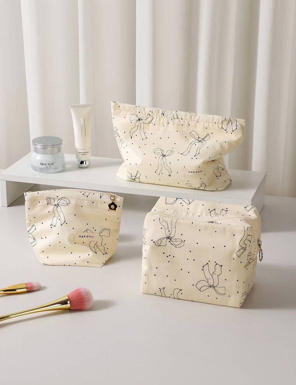 Bow Cosmetic Bag - DippedShop Wholesale - #9283