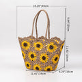 Flower Crochet Beach Bag - DippedShop Wholesale - #5107