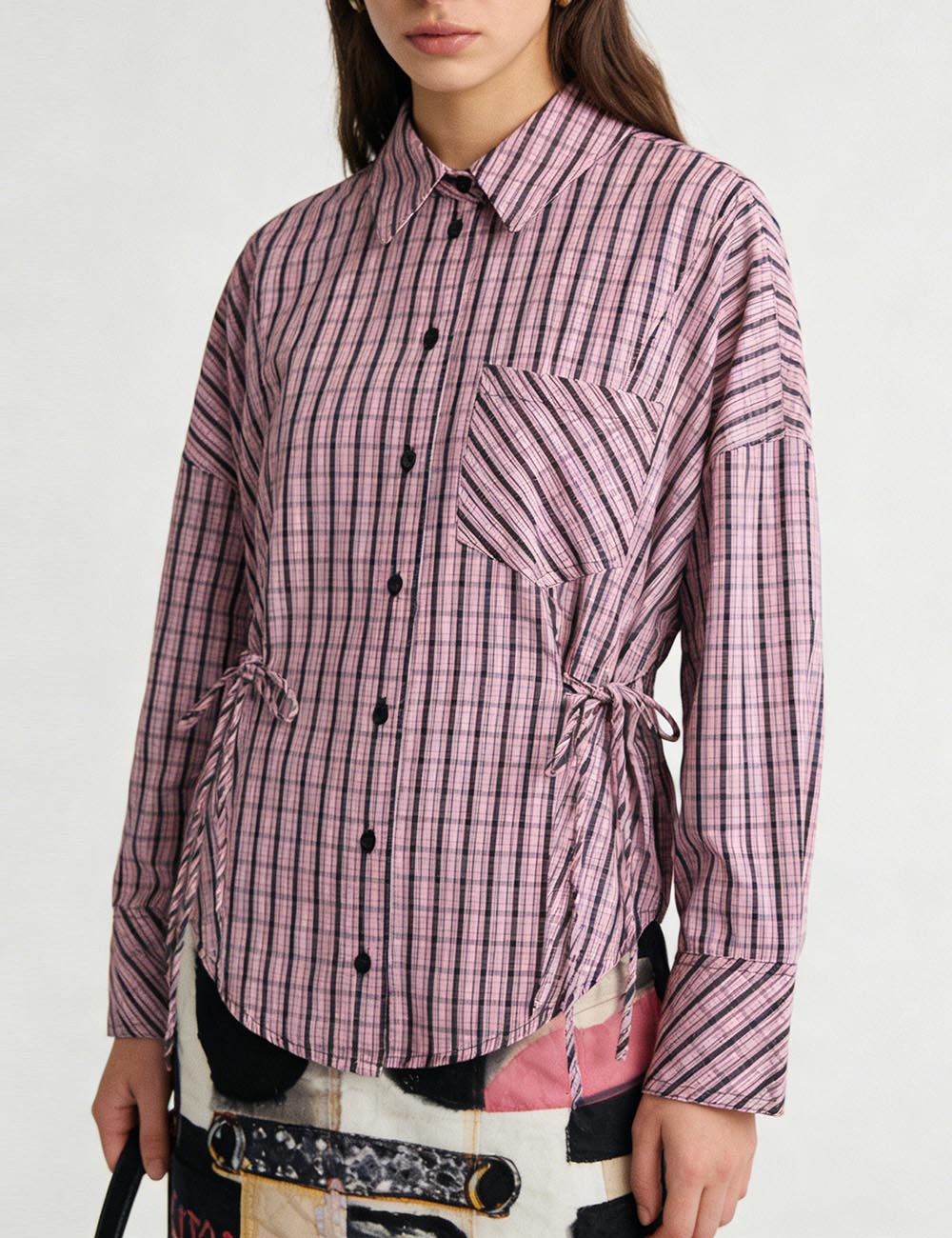 Plaid Long Sleeve Shirt - DippedShop Wholesale - #6707