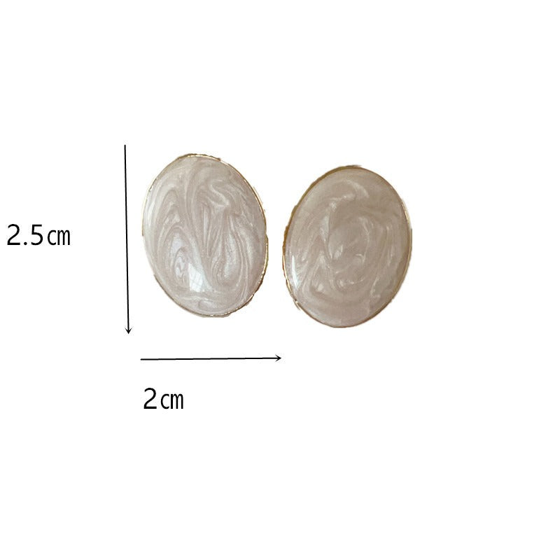 Candy Color Vintage Enamel Stud Earrings DP25F470