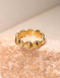 Vinatge Gold Plated Shell Band - DippedShop Wholesale - #7667