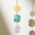 Natural Stone Crystal Ball Suncatcher - DippedShop Wholesale - #6835