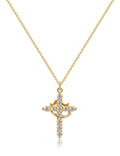 Gold Plated Cross Necklace - DippedShop Wholesale - #9011