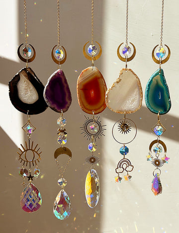 Colorful Stone Hanging Crystal Decoration DPCD10