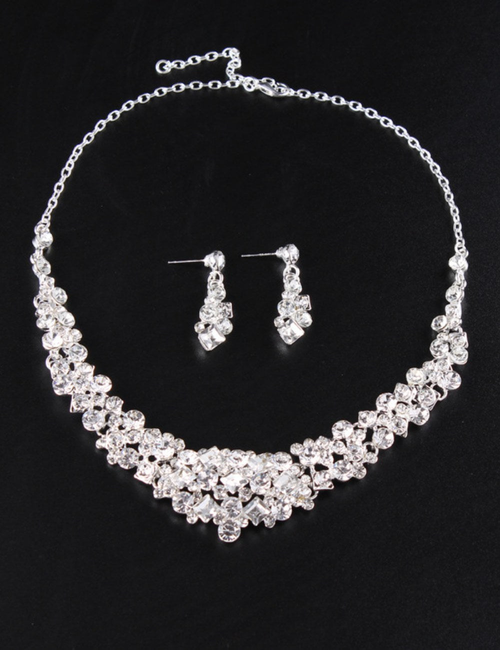 Rhinestone Shiny Wedding Party Jewelry Set DPJS1218