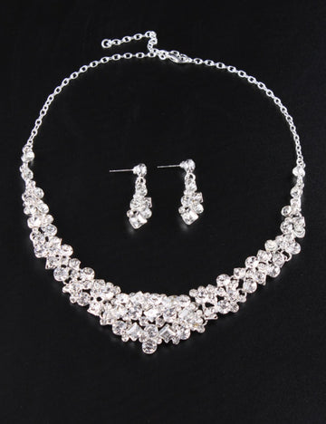 Rhinestone Shiny Wedding Party Jewelry Set DPJS1218