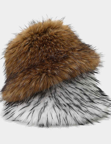 Winter Fluffy Fuzzy Thicken Warm Bucket Hat DP25H739