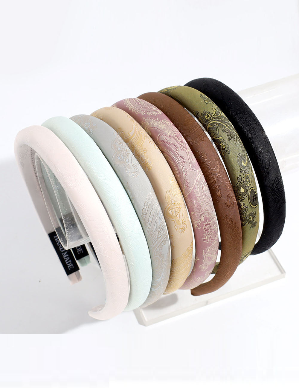 Satin Jacquard Hairband - DippedShop Wholesale - #9971