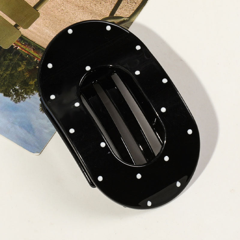 Polka Dot Hair Claw Clip - DippedShop Wholesale - #9971