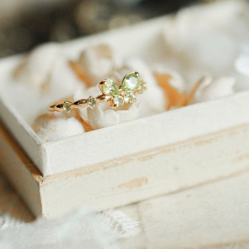 Crystal Butterfly CZ Ring - DippedShop Wholesale - #9427