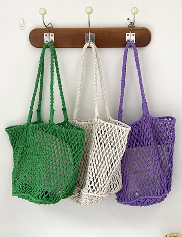 Large Hellow Out Woven Bag DPWB13