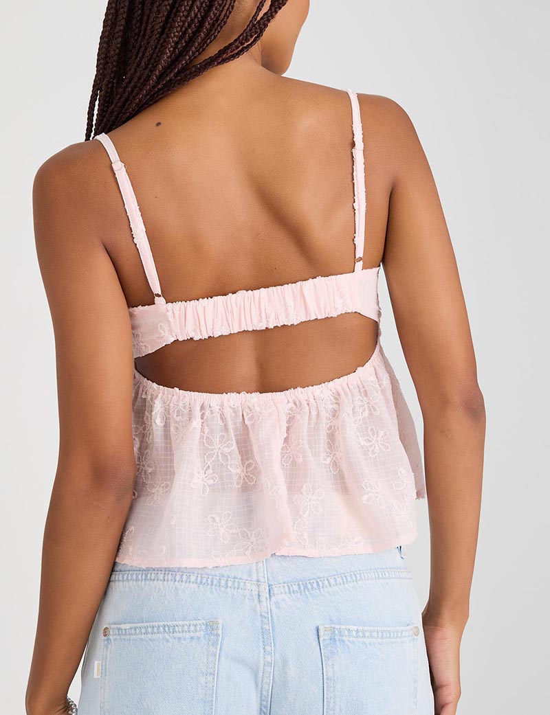 Floral Crochet Sweet Cami Top DP25F414