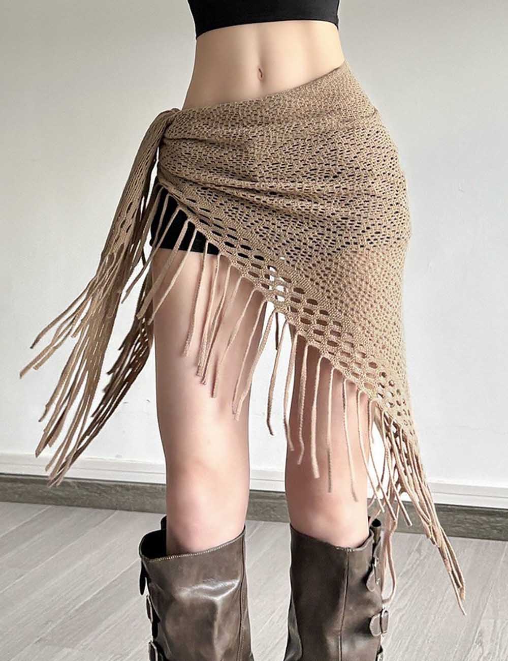 Boho Crochet Hip Wrap - DippedShop Wholesale - #6851