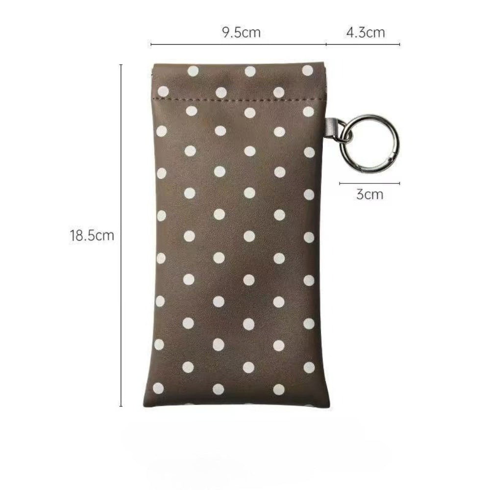 Retro Polka Dots Sunglasses Case - DippedShop Wholesale - #1955