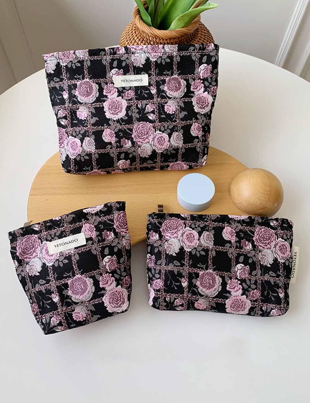 Vintage Floral Makeup Bag - DippedShop Wholesale - #2579