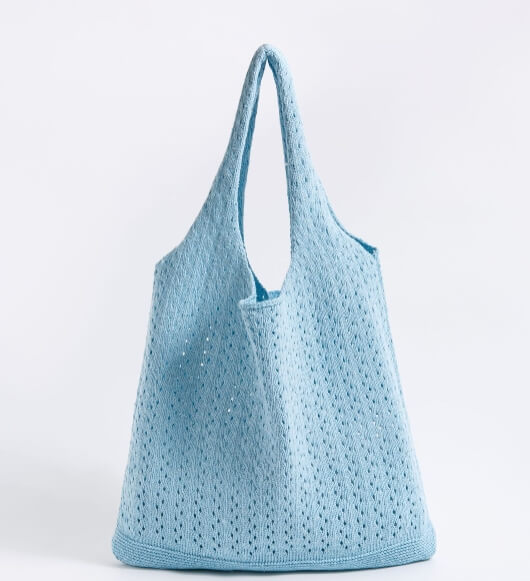 Vintage Knitted Tote Shopping Bag DP25B751