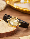Fashion Oval Quartz Leather Band Wrist Watch MK2SSAS6W6JWA12