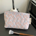 Fresh Floral Jacquard Portable Makeup Bag MK2BW6W10BOB383