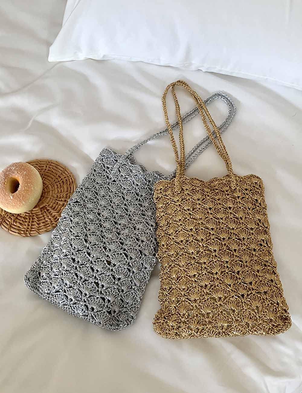 Hand-Crochet Shoulder Bag - DippedShop Wholesale - #0435