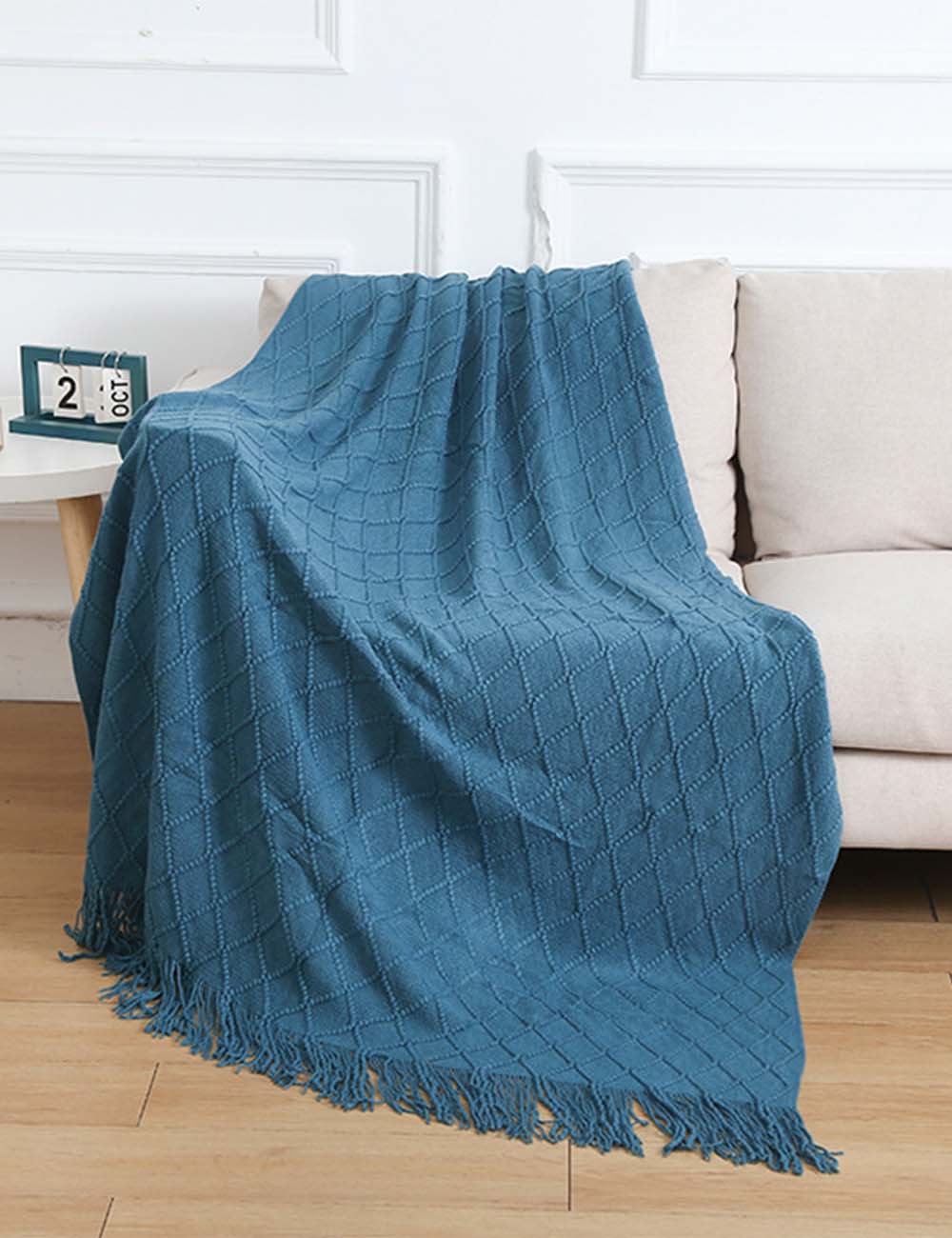 Minimalist Diamond Pattern Blanket - DippedShop Wholesale - #8099