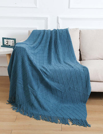 Minimalist Diamond Pattern Blanket - DippedShop Wholesale - #8099