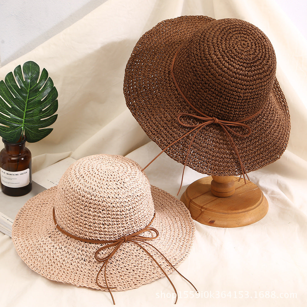 Wide Brim Straw Hat - DippedShop Wholesale - #4195