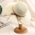 Wide Brim Straw Hat - DippedShop Wholesale - #0803
