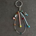 Colorful Bead Tassel Keychain - DippedShop Wholesale - #7363