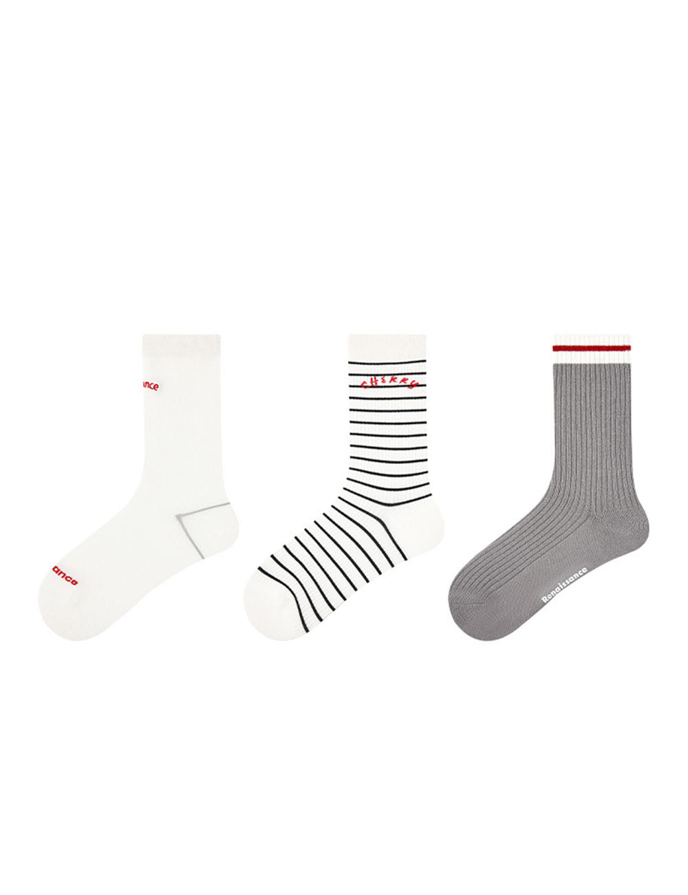 Simple Casual Sports Crew Socks DP25E991