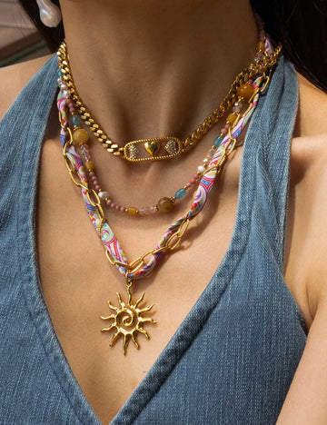 Stainless Steel Silk Chain Necklace - DippedShop Wholesale - #5187