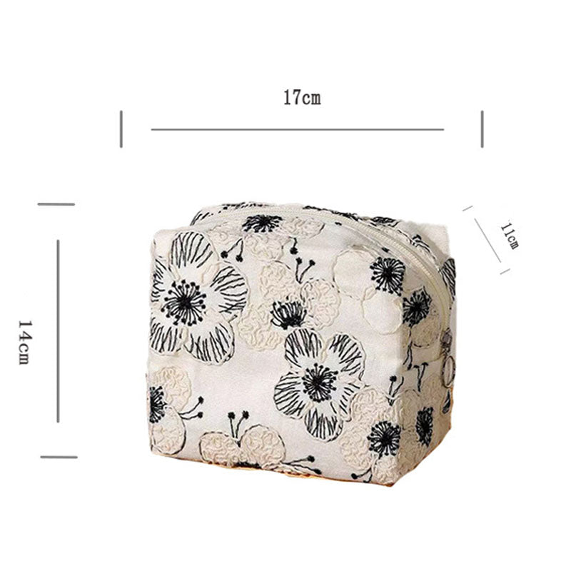 Retro Flower Cosmetic Bag - DippedShop Wholesale - #2467
