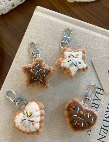 Colorful Beads Star Pendant Keychain Bag CharmDP25F589
