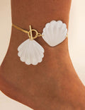 Trendy Exaggerated Blue Flower Chain Anklets 8ZA6JAB44L