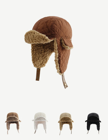 Solid Color Teddy Padded Warm Hat DPH1326