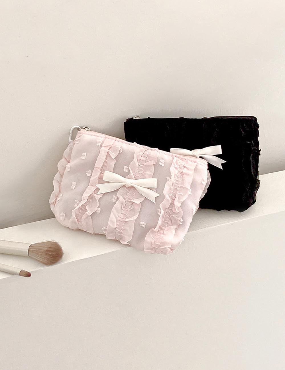 Cute Lace Bow Knot Makeup Bag DP25E852
